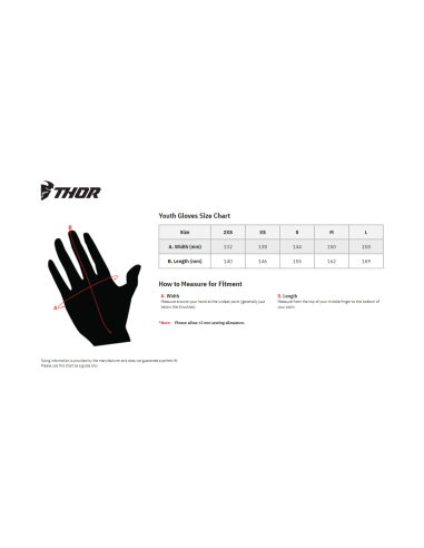 Rękawice crossowe THOR Youth Spectrum Gloves