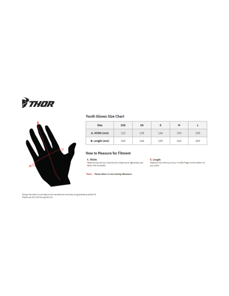Rękawice crossowe THOR Youth Spectrum Gloves