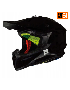 Kask motocyklowy enduro MT Helmets Falcon czarny połysk