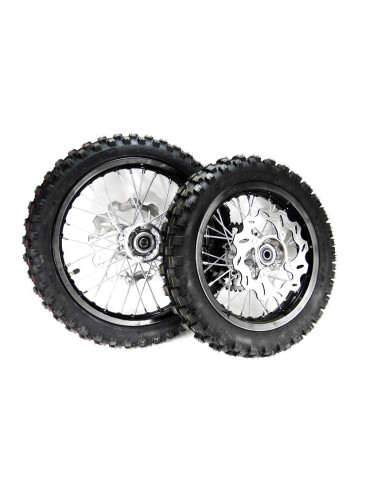 Koła 12/14' komplet aluminiowe czarne