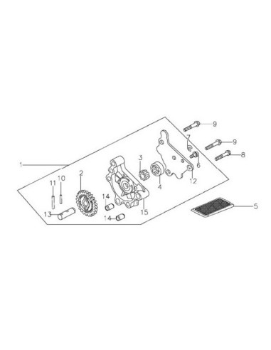 Pompa oleju pitbike 140 MRF