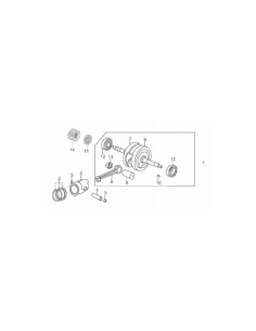 Pierścienie tłokowe komplet pitbike 140 MRF 2