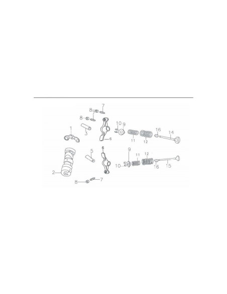 Dźwigienki zaworowe pitbike 140 MRF