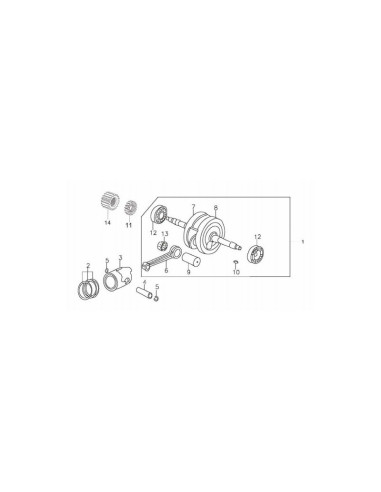 Zębatka zdawcza z wału na skrzynie pitbike 140 MRF