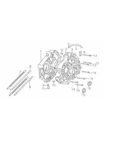 Karter silnika lewy pitbike 140 MRF 2