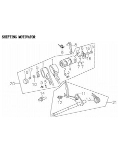 Sprężyna stabilizatora wałka krzywkowego pitbike 140 MRF 2