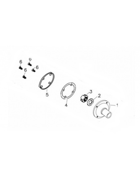 Nakrętka mocująca grzybek olejowy pitbike 140 MRF