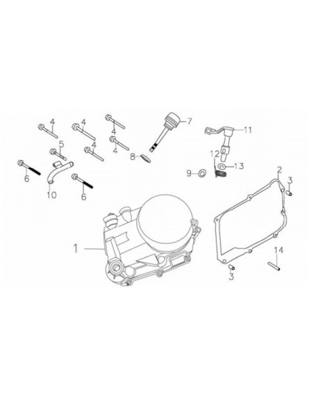 Sprężyna powrotu wałka wysprzęglika pitbike 140 MRF