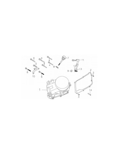 Uszczelka pod prawą pokrywę silnika pitbike 140...