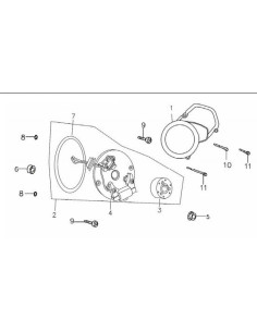 Pokrywa silnika lewa bez logo pitbike MRF 2