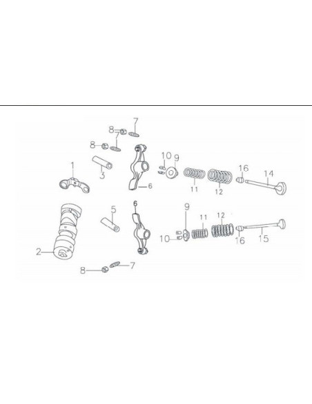 Wałek rozrządu pitbike 140 MRF