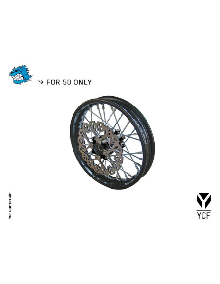Felga 10 przód 1.4x10 z tarczą pitbike 50 YCF