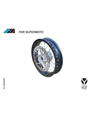 Felga 12 przód 1.85x12 z tarczą pitbike SM YCF
