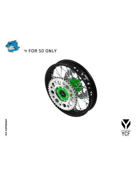 Felga 10 tył 1.4x10 komplet pitbike 50 YCF