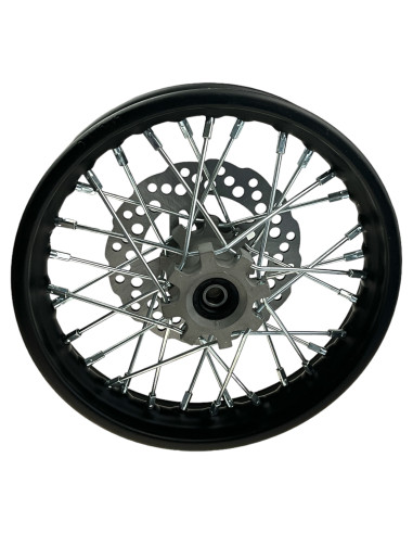Felga 10 przód 1.4x10 stalowa z tarczą pitbike...