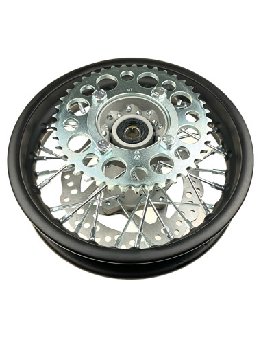 Felga 10 tył 1.85x10 stalowa komplet pitbike...