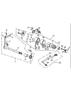 Wałek krzywkowy do skrzyni biegów pitbike 120 MRF 2