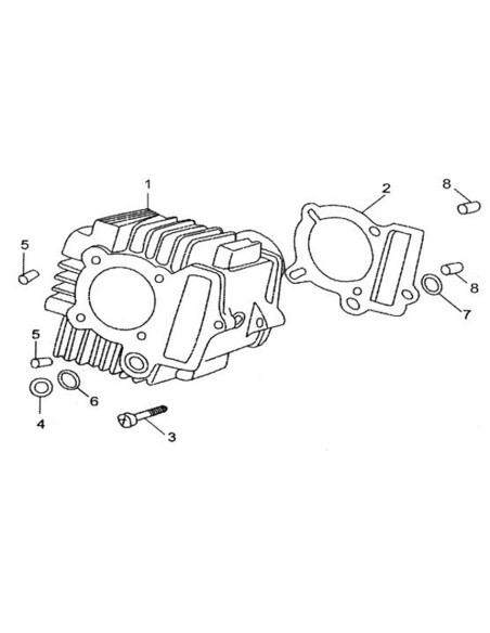 O-ring cylinder-blok silnika pitbike 120 MRF