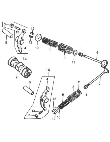Sprężyny zaworowe pitbike 120 MRF