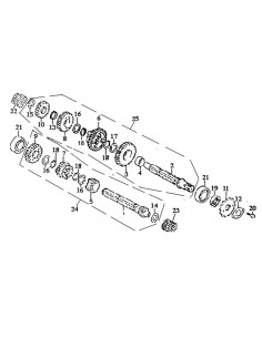 Uszczelniacz wałka zdawczego pitbike 120 MRF 2