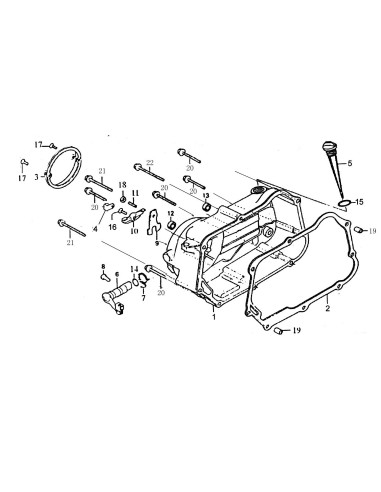 Tulejka pokrywy prawej pitbike 120 MRF