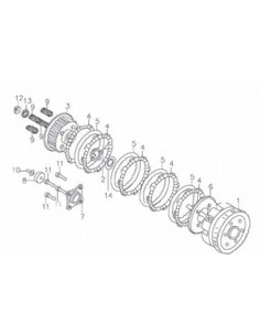 Podkładka sprężyny sprzegła pitbike 120 MRF 2