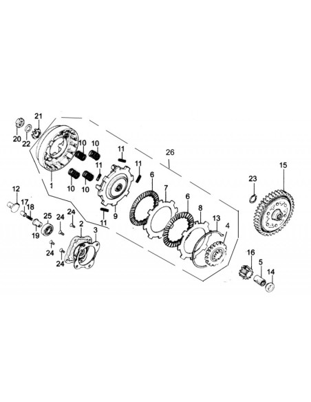 Sprężyna popychacza pitbike 120 MRF