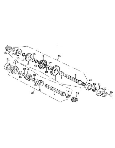 Łożysko skrzyni biegów NK13.5/2 pitbike 80 MRF