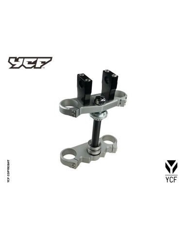 Półki zawieszenia kompletne szary mat pitbike YCF