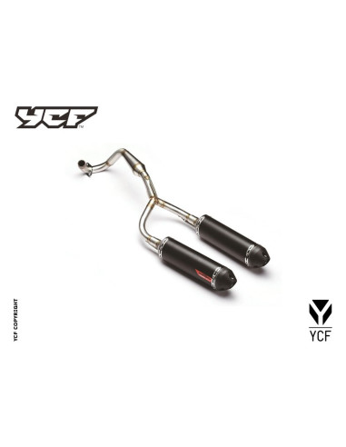 Wydech podwójny RACING pitbike FACTORY YCF