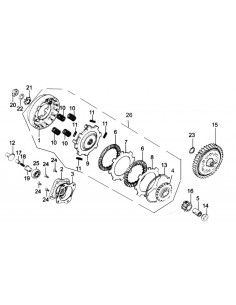 Uszczelka płyty dociskającej sprzęgło pitbike 80 MRF 2