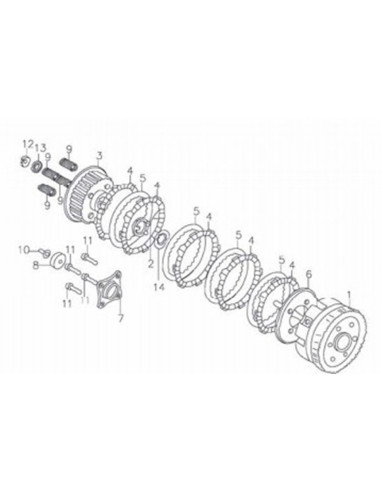 Podkładka sprężyny sprzegła pitbike 80 MRF