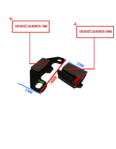 Klocki hamulcowe tył małe MRF 2