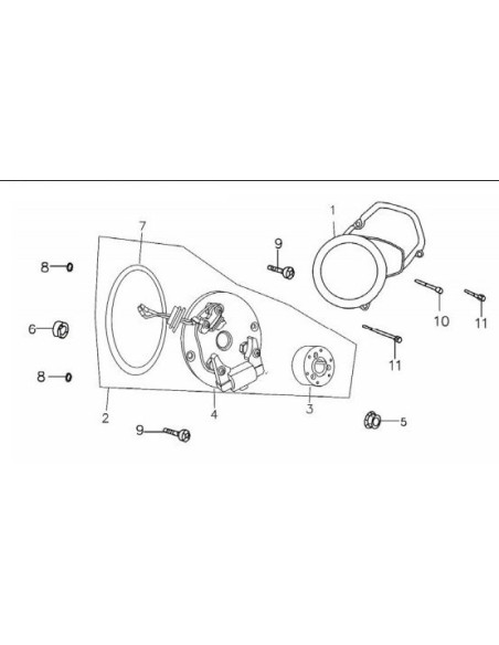 Stator jednocewkowy pitbike 140 MRF