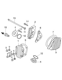 Uszczelka pod adapter chłodnicy pitbike 120 MRF 2