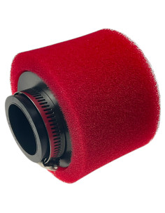 Filtr powietrza 38mm prosty czerwony 2