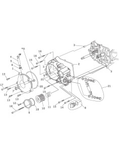 Mostek adaptera chłodnicy pitbike 150 Daytona YCF 2