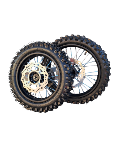 Koła 14/12' Junxi komplet pitbike RC MRF