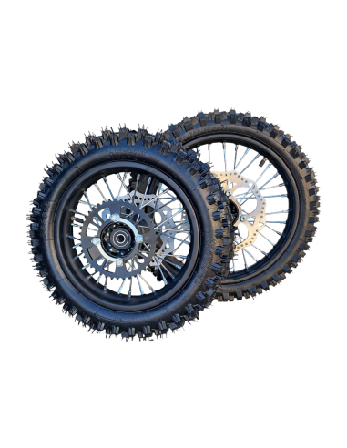 Koła 14/12' Junxi komplet pitbike RC MRF