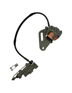 Hamulec tylny 1 tłoczek klocki azbestowe L:505 pitbike...