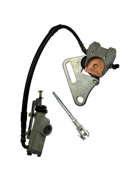 Hamulec tylny 1 tłoczek klocki azbestowe L:375 pitbike F125/F125se/SM125 2016-2022 YCF