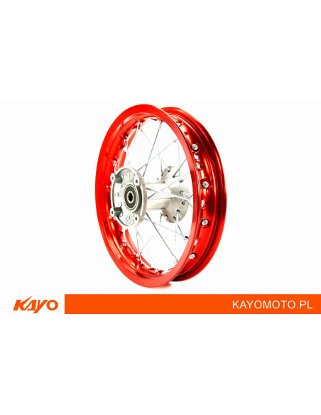 Felga przednia aluminiowa 1.4x10 oś 12mm pitbike KMB Kayo