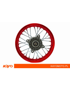 Felga tylna aluminiowa 1.4x10 oś 12mm pitbike KMB Kayo 2