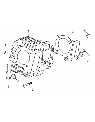 Podkładka cylindra pitbike 120 MRF