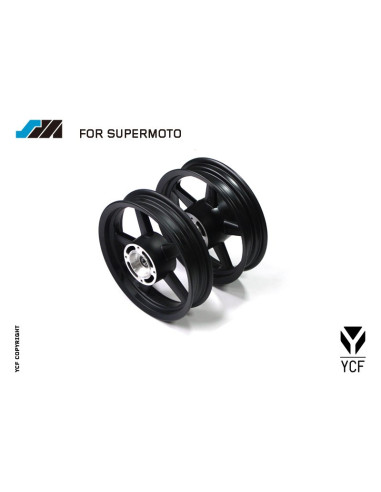 Felgi 12' komplet czarne pitbike SM YCF